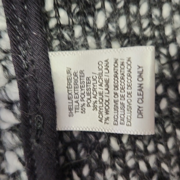 LOFT Wool Sweater Blazer with Faux Leather Pockets -Size 6 - Picture 12 of 12